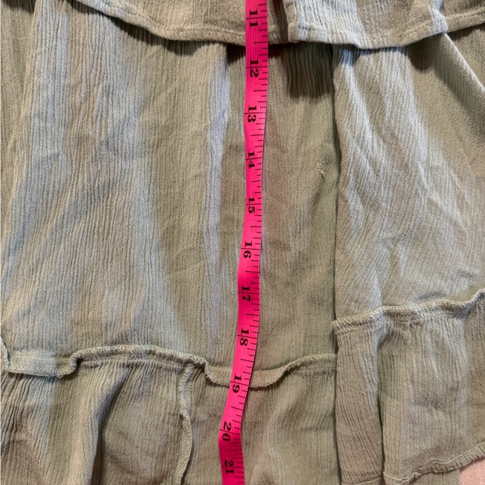 Art Class Green Sleeveless Ruffled Dress with Shorts Girls‎ Size Large 10/12 - Picture 5 of 9